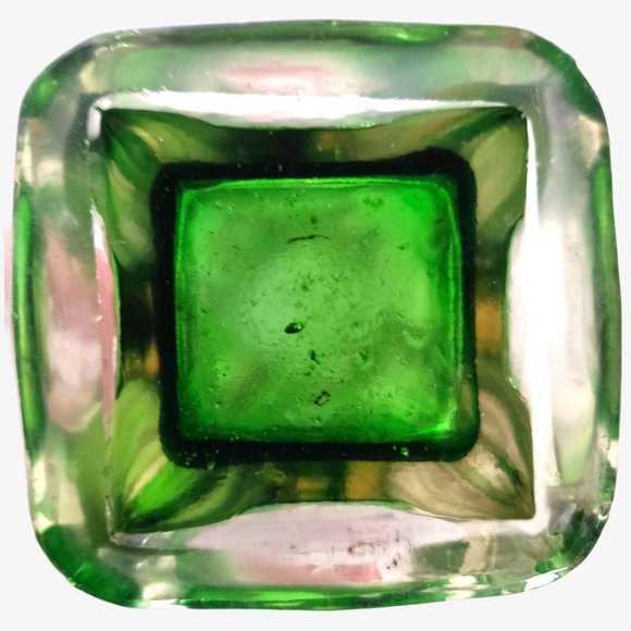 Vintage MCM Hand Blown Art Glass Twist Vase 11.5" - Picture 6 of 7